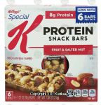 Kellogg's Special K fruit & salted nut protein snack bars, 6-count Center Front Picture