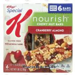 Kellogg's Special K nourish; cranberry almond chewy nut bars, 6-count Center Front Picture