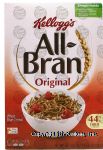 Kellogg All-Bran original wheat bran cereal, box Center Front Picture