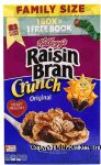 Kellogg's Raisin Bran Crunch original breakfast cereal Center Front Picture