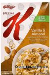 Kellogg Special K vanilla & almond crunchy wheat & rice flakes, box Center Front Picture