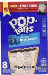 Pop tarts  frosted blueberry toaster pastries, 8 pastries, box Center Front Picture