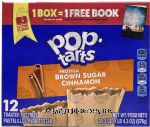 Kellogg's pop-tarts frosted brown sugar cinnamon toaster pastries, 12-count Center Front Picture