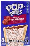 Pop tarts  frosted raspberry toaster pastries, 8 pastries, box Center Front Picture