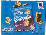 Rice Krispies Poppers choclatey cripsy marshmellow squares, 5 - 1 ounce packets, box Center Front Picture