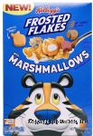 Kellogg Frosted Flakes corn flakes cereal with tony shaped marshmallows, box Center Front Picture