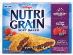 Kellogg's Nutri-Grain mixed berry soft baked breakfast bars, 8-bars Center Front Picture