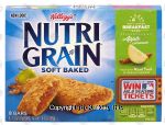 Kellogg's Nutri-Grain apple cinnamon soft baked breakfast bars, 8-bars Center Front Picture