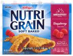 Kellogg's Nutri-Grain soft baked raspberry breakfast bars, 8-bars Center Front Picture