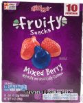 Kellogg's fruity snacks assored mixed berry fruit snacks, 10 pk., box Center Front Picture