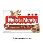 Moist & Meaty Dog Food Steak Flavor Center Front Picture