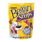 Beggin' Strips Dog Snack Bacon Flavor Center Front Picture