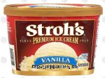 Stroh's  vanilla flavor ice cream Center Front Picture