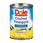 Dole Canned Fruit Pineapple Crushed In Heavy Syrup Center Front Picture