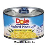 Dole Canned Fruit Pineapple Crushed In Its Own Juice Center Front Picture