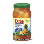 Dole Plastic Jars Tropical Fruit In Light Syrup Center Front Picture