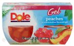 Dole Gel peaches in watermelon flavored gel, 4.3-oz. cups Center Front Picture