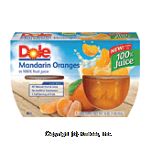 Dole Fruit Bowls Mandarin Oranges In Light Syrup 4 Oz Cup Center Front Picture