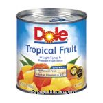 Dole Canned Fruit Mixed Fruit Tropical In Passion Fruit Nectar Center Front Picture