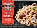 Boston Market Home Style Meals swedish meatballs in a rich sour cream sauce over pasta Center Front Picture