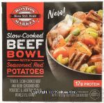 Boston Market Home Style Meals  slow cooked beef bowl, with seasoned red potatoes, frozen entree Center Front Picture