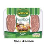 Jennie-O Turkey Store Fresh Tray Seasoned Patties 000066 Seasoned Lean Turkey w/Onion & Garlic 7% Fat 4 Ct Center Front Picture