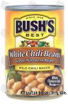 Bush's Best  white chili beans, great northern beans in mild chili sauce Center Front Picture