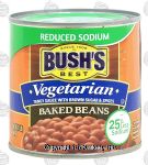 Bush's Best  vegetarian baked beans with brown sugar & spices, reduced sodium Center Front Picture