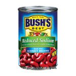 Bush's Best  reduced sodium dark red kidney beans Center Front Picture