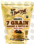 Bob's Red Mill Organic 7 grain pancake & waffle mix, whole grain Center Front Picture