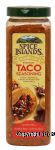 Spice Islands Premium taco seasoning with chipotle cocoa powder and corn meal Center Front Picture