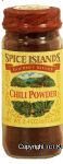 Spice Islands Gourmet Blends chili powder Center Front Picture