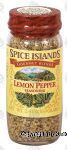 Spice Islands Gourmet Blends lemon pepper seasoning Center Front Picture