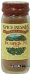 Spice Islands  pumpkin pie spice Center Front Picture