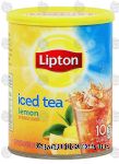 Lipton  sugar sweetened iced tea mix, lemon flavor, makes 10 quarts Center Front Picture