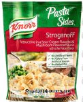 Knorr Pasta Sides stroganoff, fettuccini in a sour cream flavored & mushroom flavored sauce Center Front Picture