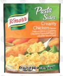 Knorr Pasta Sides fettuccini noodles in a creamy chicken flavored sauce Center Front Picture