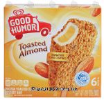 Good Humor  frozen toasted almond dessert bar, 6 pack Center Front Picture