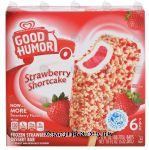 Good Humor  frozen strawberry shortcake dessert bar Center Front Picture