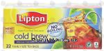 Lipton Tea Bags Cold Brew Pitcher Size 22 Ct Center Front Picture