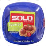 Solo squared plastic plates, 10.25-in, more grips Center Front Picture