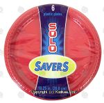 Solo Savers plastic plates, 10.25 inch Center Front Picture