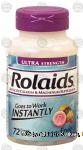 Rolaids  ultra strength antacid/ calcium & magnesium supplement, assorted fruit flavored, 72 chewable tablets Center Front Picture