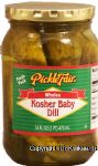 Pickle Fair  kosher baby dill pickles, fresh pack Center Front Picture