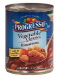 Progresso Vegetable Classics minestrone Center Front Picture