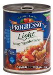 Progresso Light Savory Vegetable Barley ready to serve soup Center Front Picture