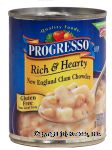 Progresso Rich & Hearty new england clam chowder ready to serve soup Center Front Picture