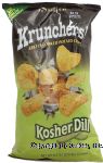 Krunchers!  kosher dill flavored potato chips Center Front Picture