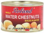 Roland  whole water chestnuts boiled in water Center Front Picture