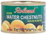 Roland  sliced water chestnuts boiled in water Center Front Picture